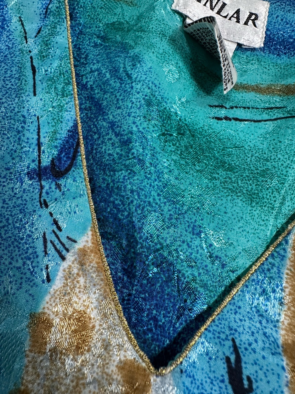 Winlar • Vintage Tropical Floral & Shell Caftan - Picture 5 of 14